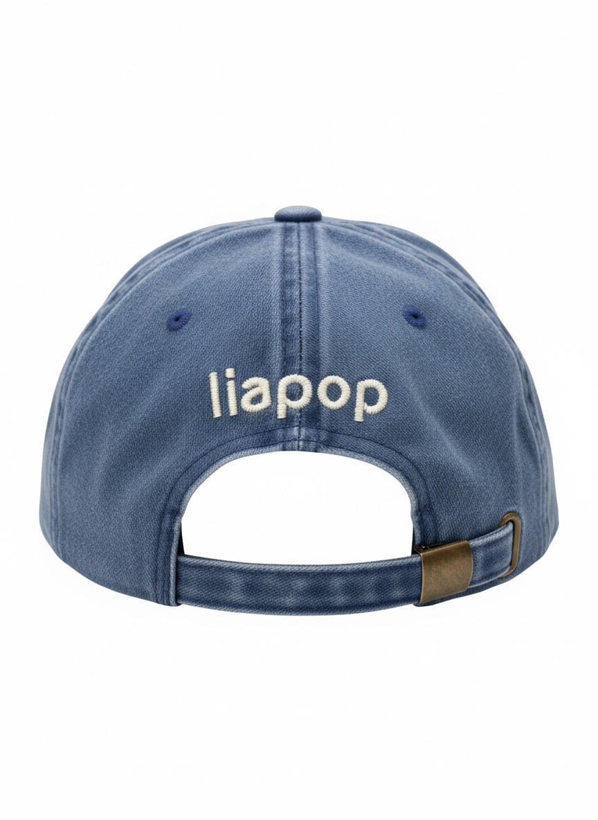 Liapop Lucky Person Energy Washed Blue Şapka