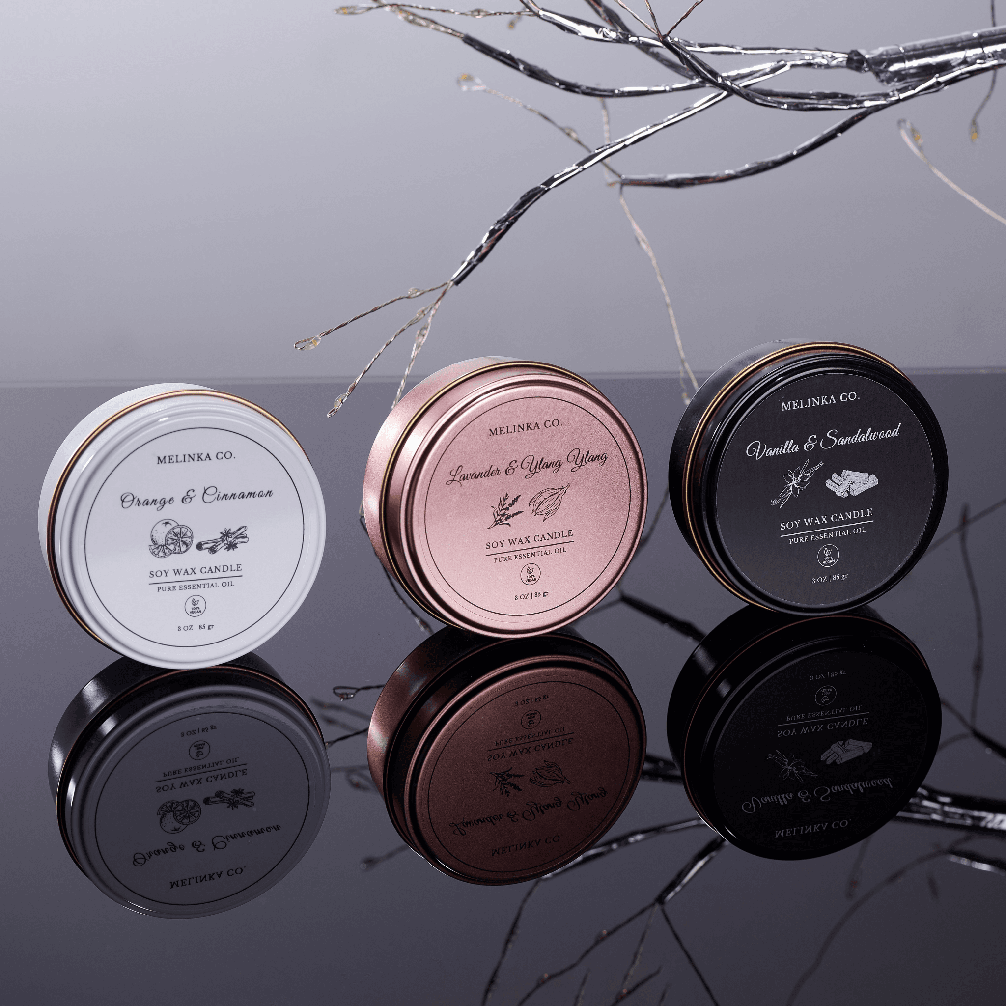 Melinka Co. Lavanta & Ylang Ylang Luna Serisi Soya Mumu
