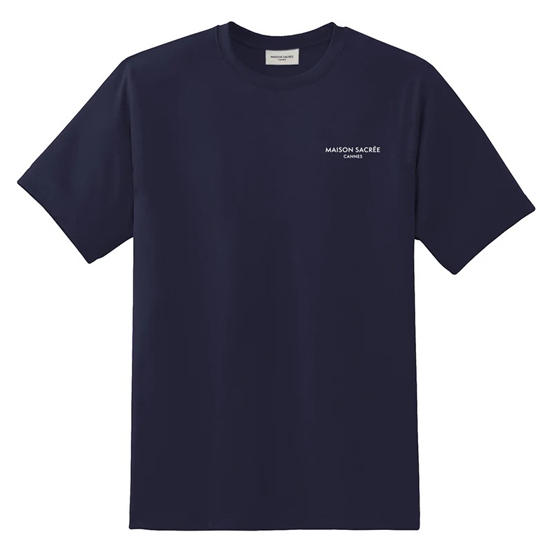 Maison Sacrée Lacivert Basic T-Shirt