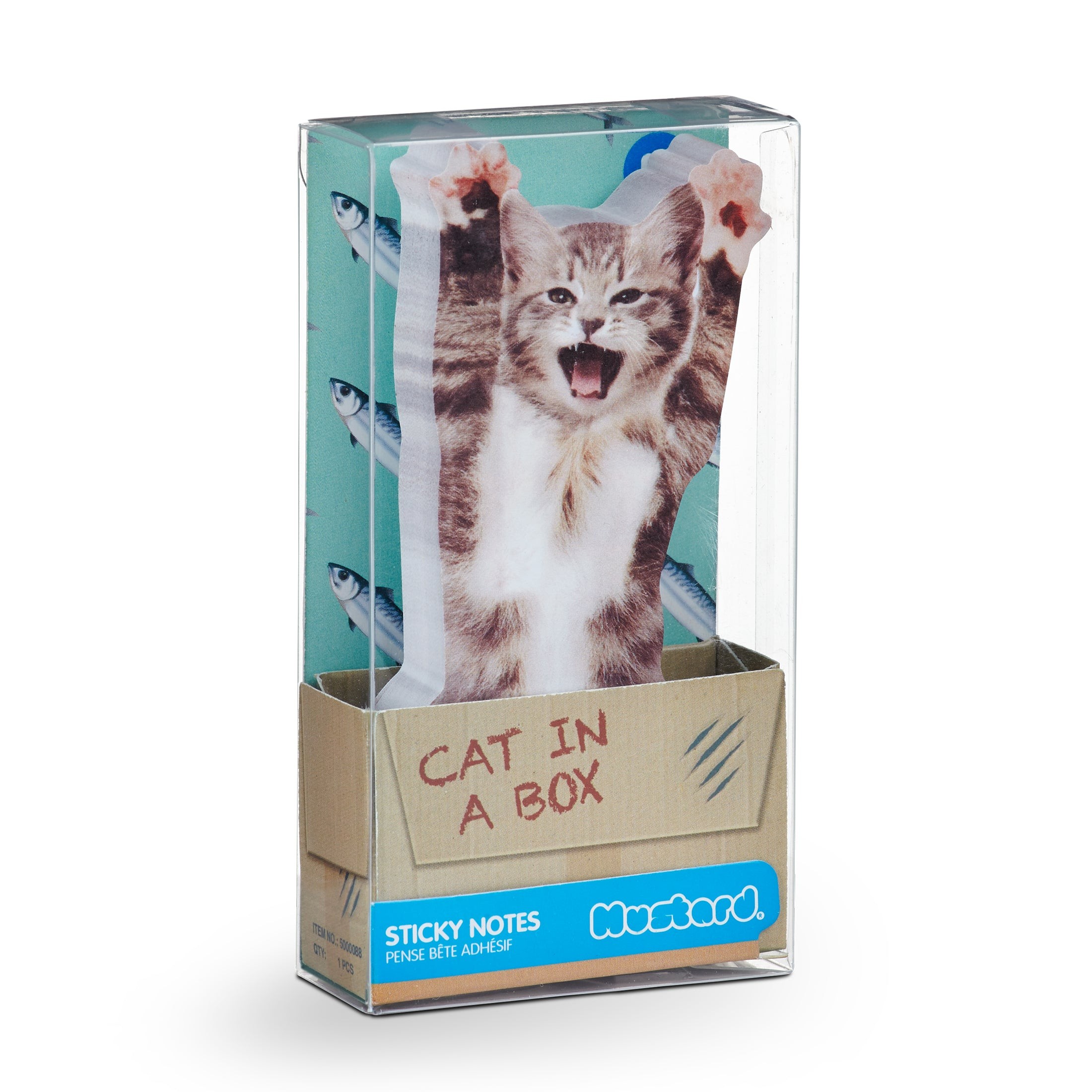 Mustard Cat in a Box Yapışkanlı Notluk