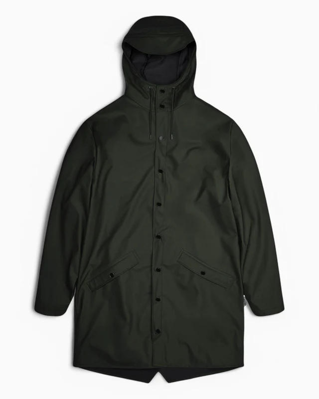 Rains Long Jacket Green Yağmurluk