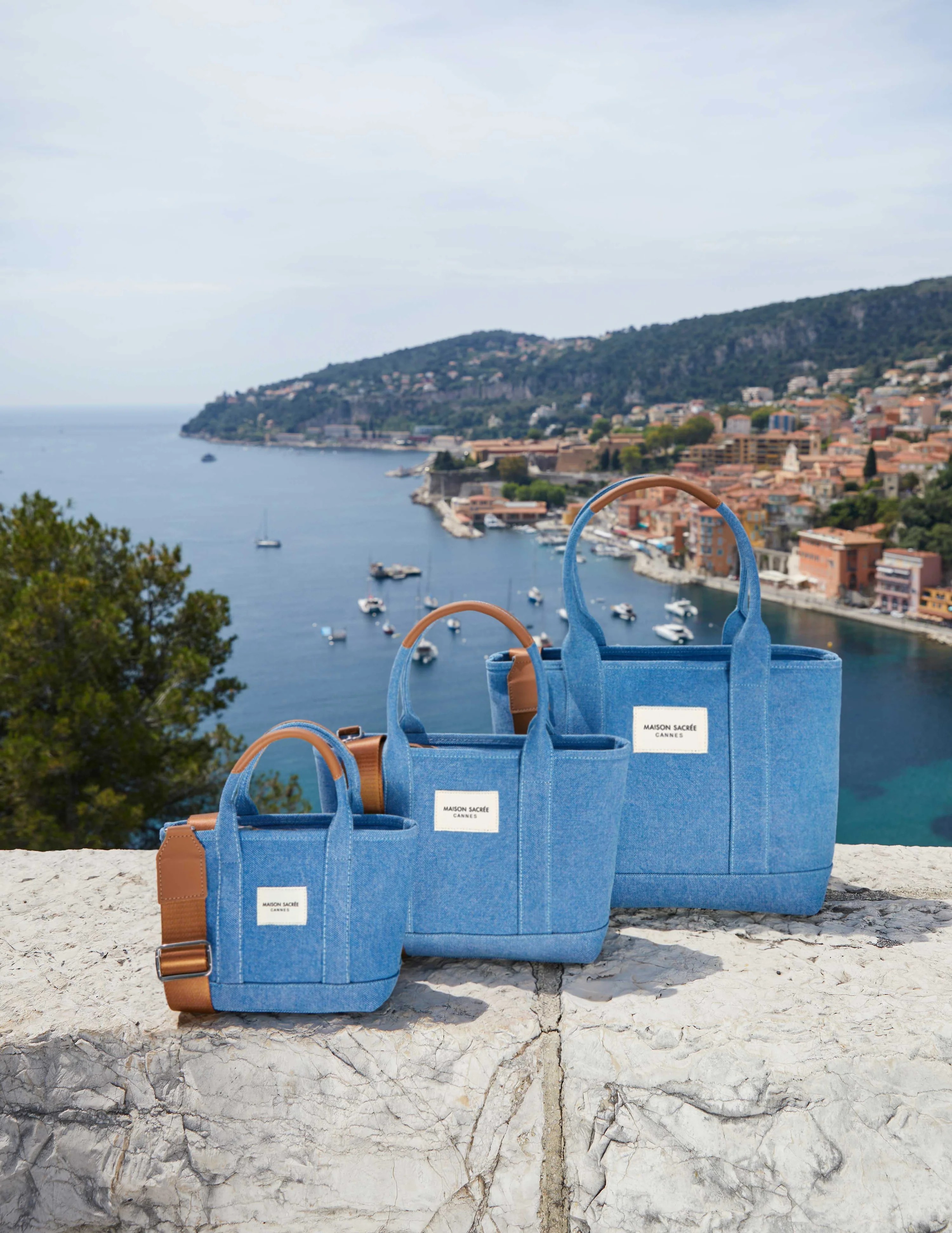 Maison Sacreé Miramar Denim Mini Kol Çantası
