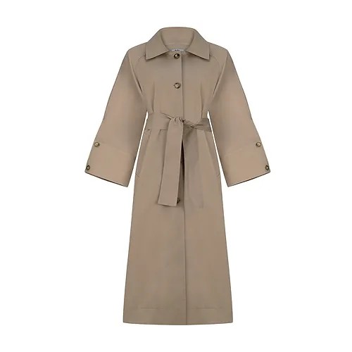 Soi The Label Nora Maxi Trench Coat Khaki