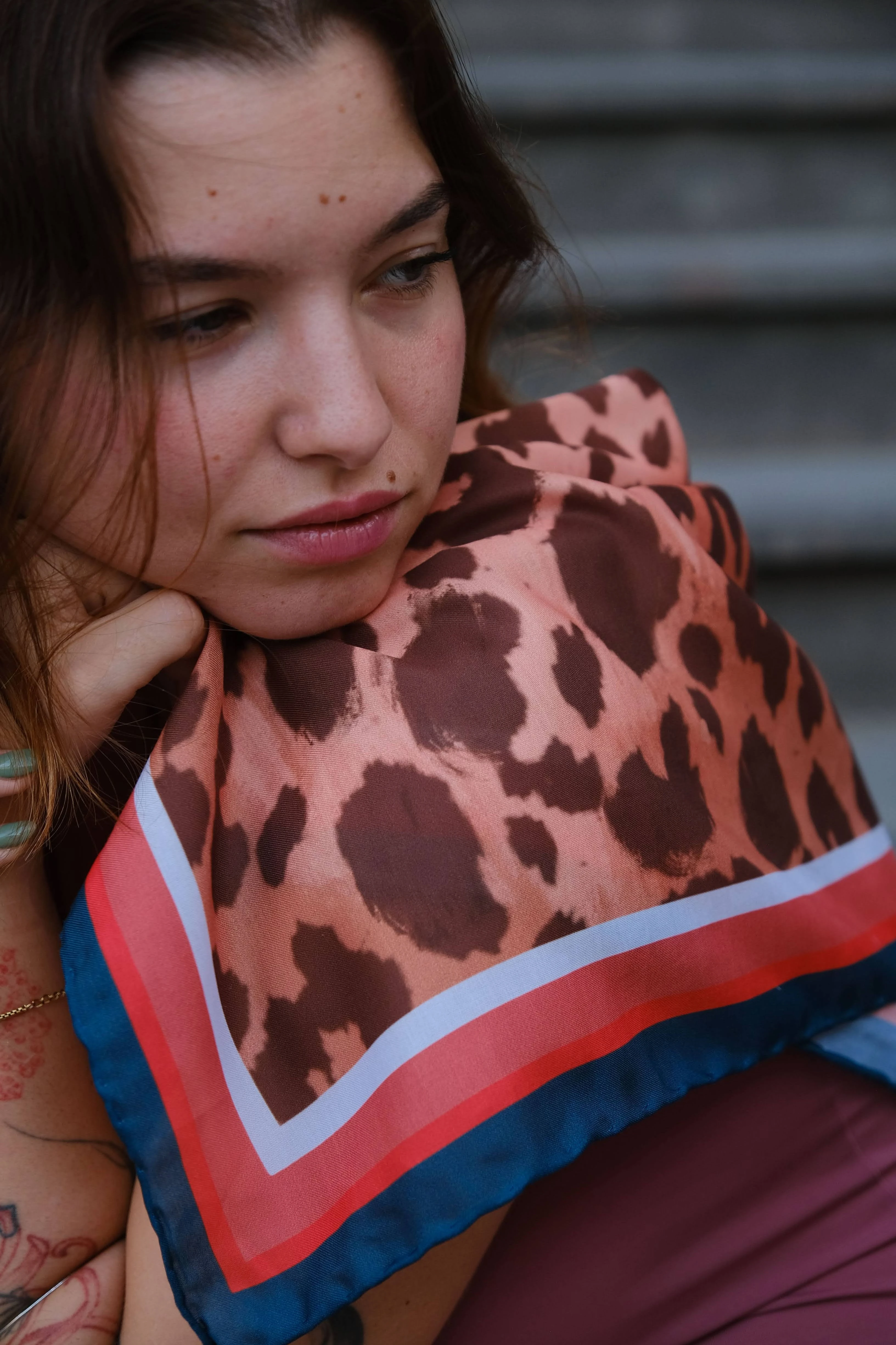 Less Atelier Leopard Fular 90x90