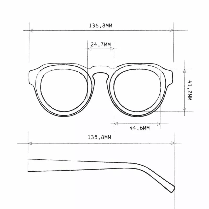 Okkia Zeno Round Unisex Sarı Güneş Gözlüğü Siyah Gradyan