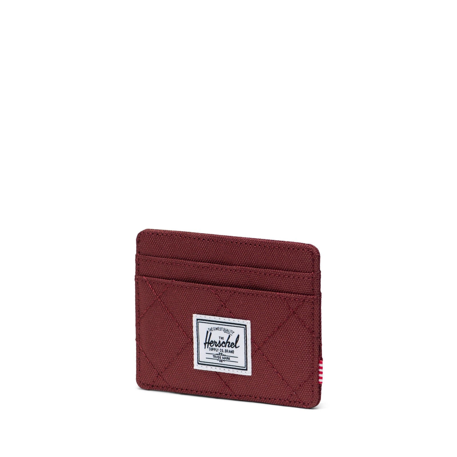 Herschel Charlie Cardholder Oxblood Red Quilted Kartlık