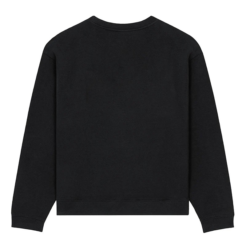 Maison Sacrée Sur La Neige Siyah Baskılı Sweatshirt