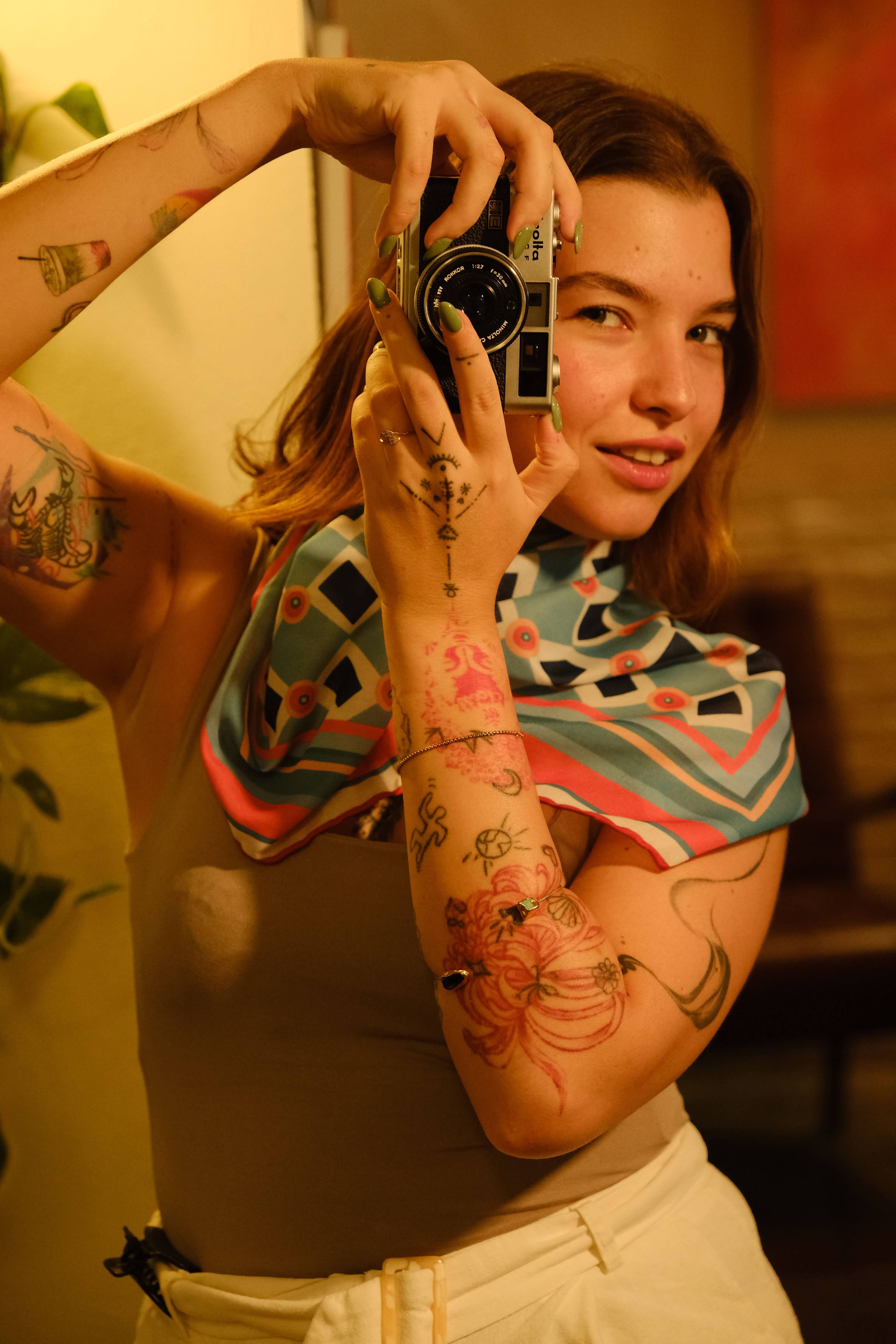 Less Atelier Caro Mint Fular 90x90