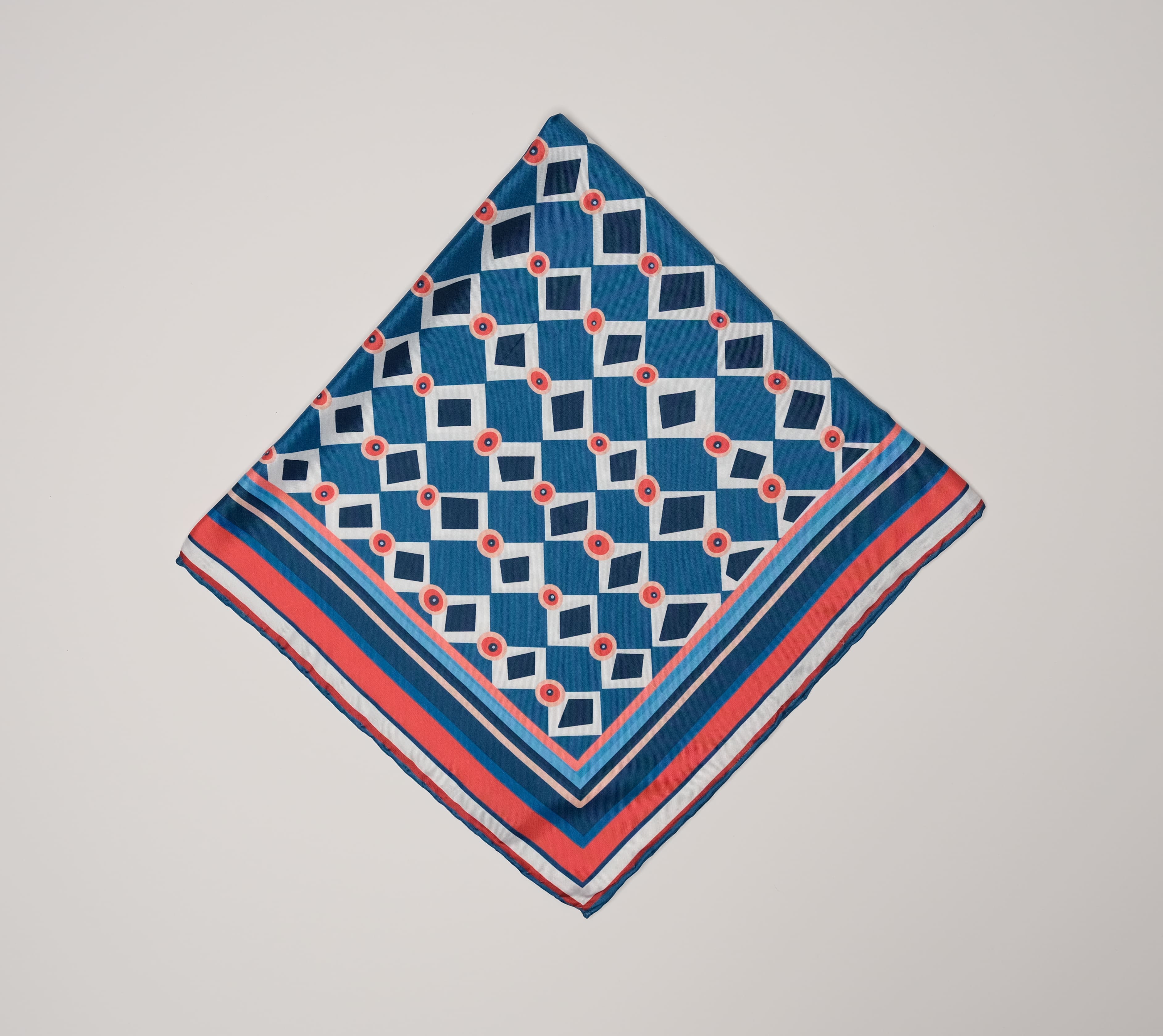 Less Atelier Caro Navy Fular 65x65