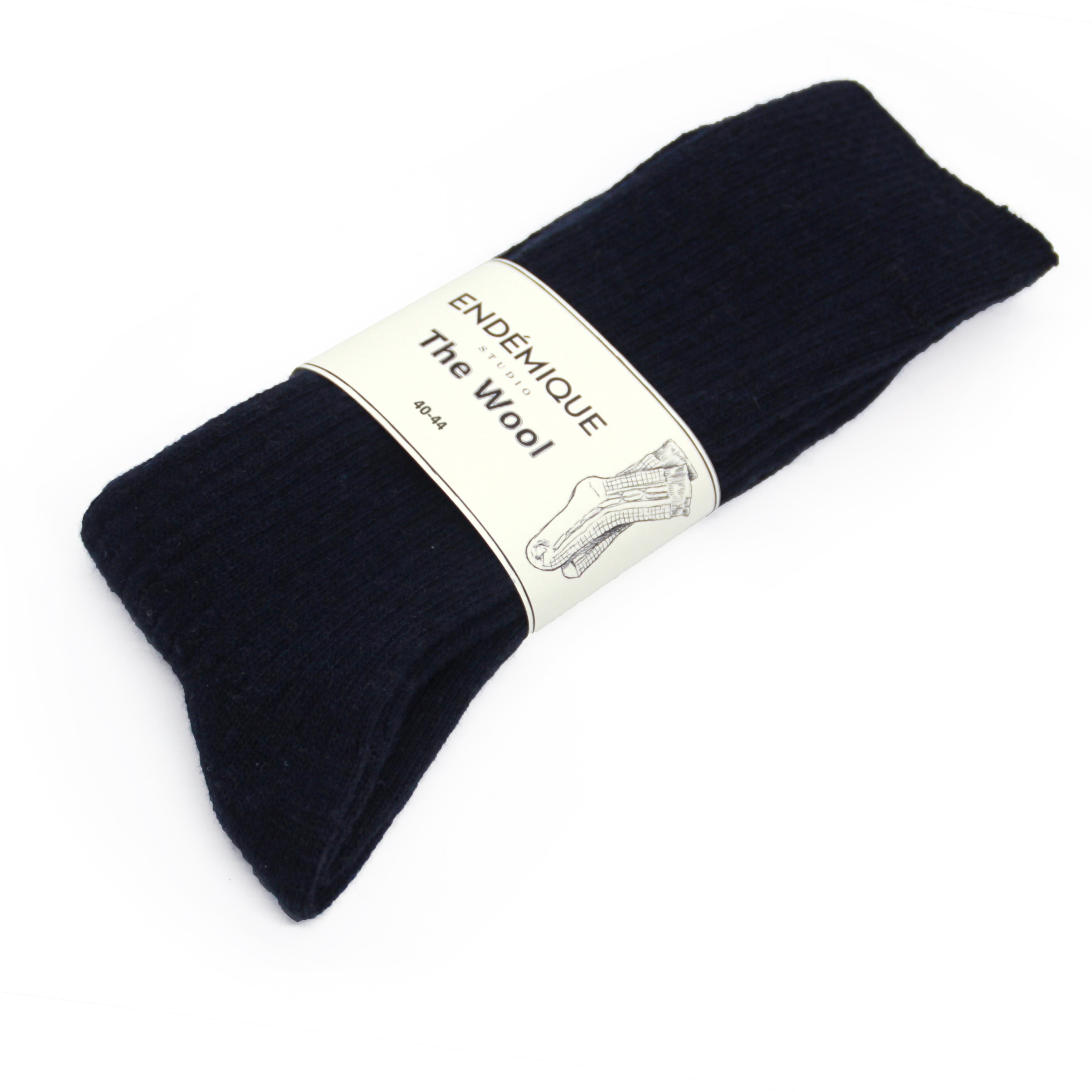 Endémique Studio The Wool Vl Navy-Erkek Çorap