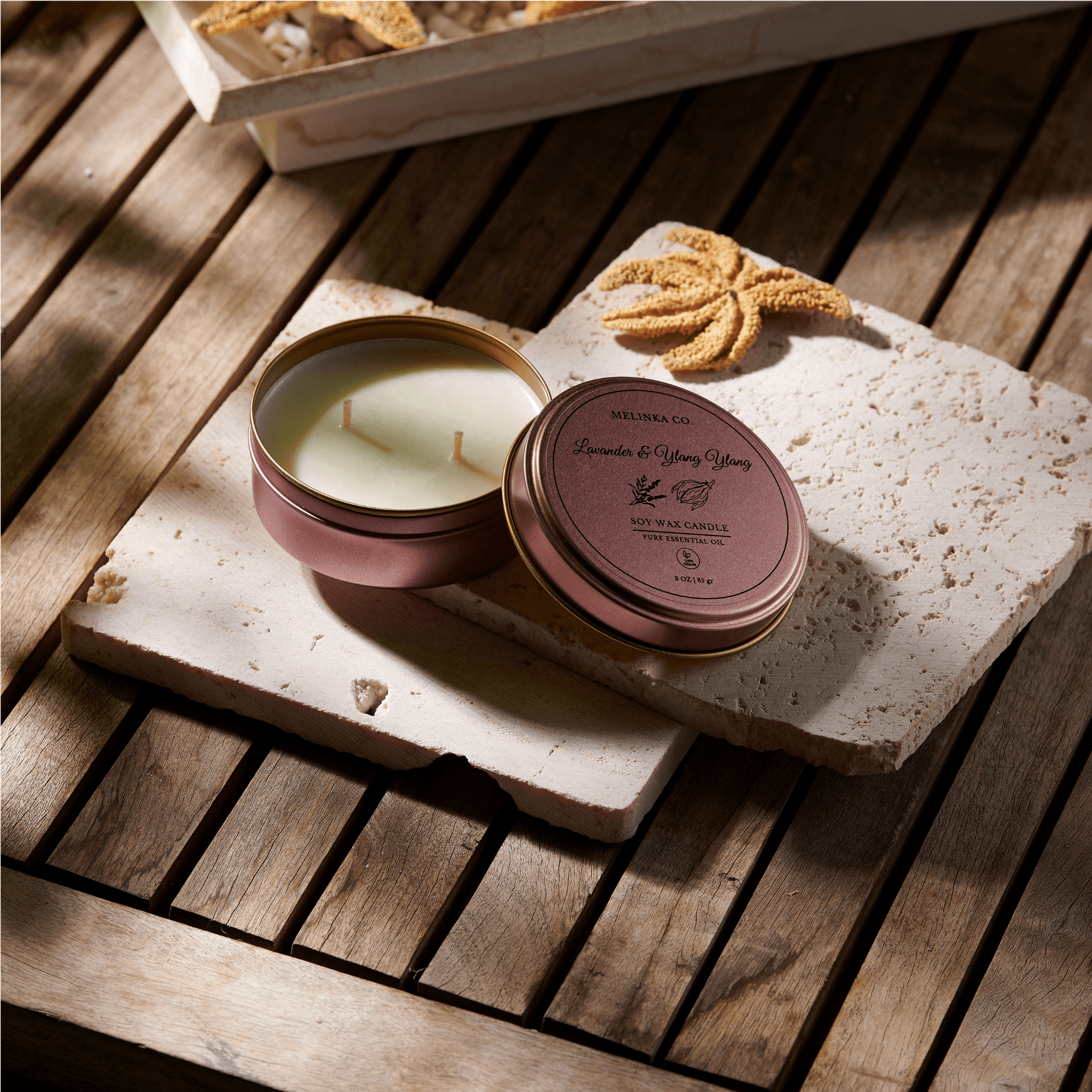 Melinka Co. Lavanta & Ylang Ylang Luna Serisi Soya Mumu