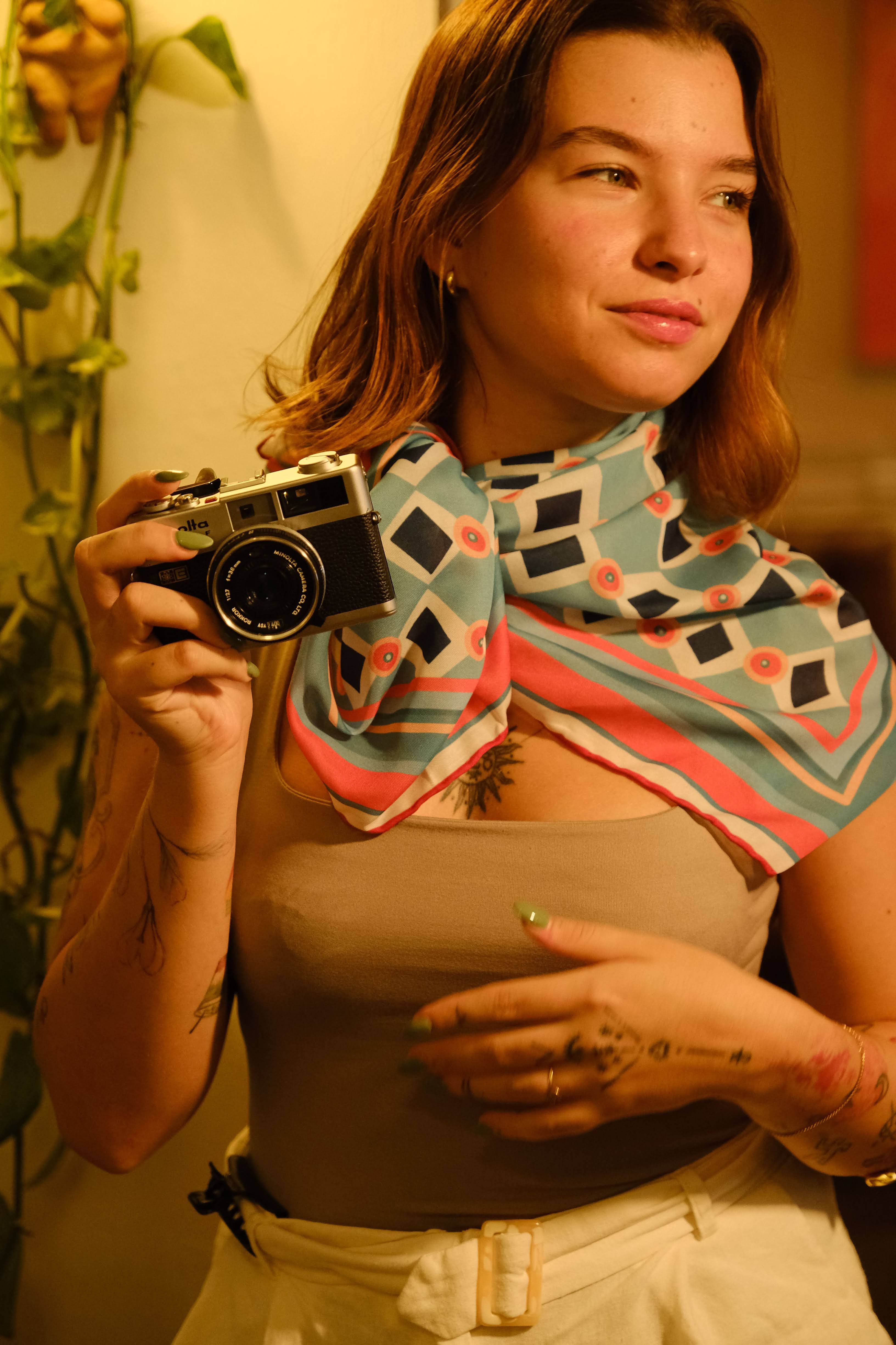 Less Atelier Caro Mint Fular 90x90