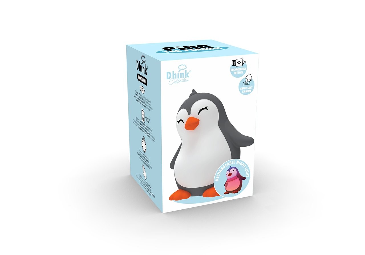Dhink Silikon Şarjlı Gece Lambası Penguen