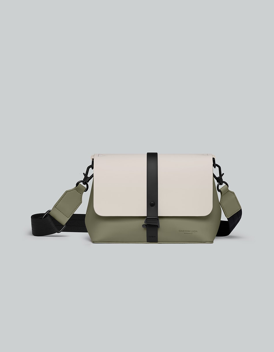 Gaston Luga Spläsh Crossbody Bag - Cloud Cream / Sage Çapraz Çanta