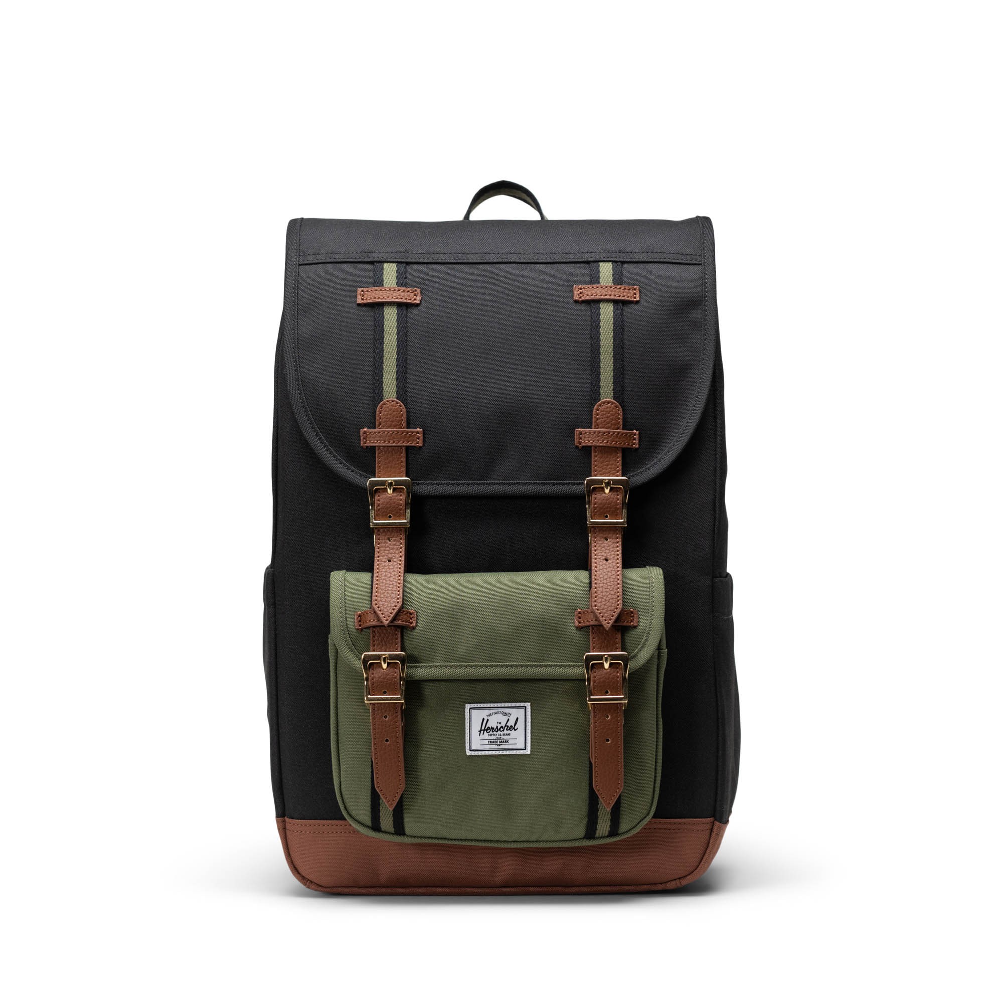 Herschel Little America™ Mid Volume Backpack Black/Four Leaf Clvr/Sddle Brn Sırt Çantası