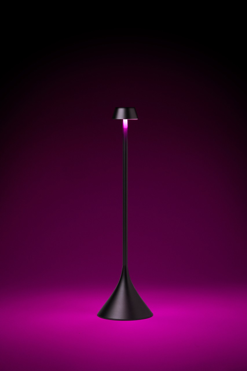 Lexon Steli Shade Led Masa Lambası 
Metalik Gri