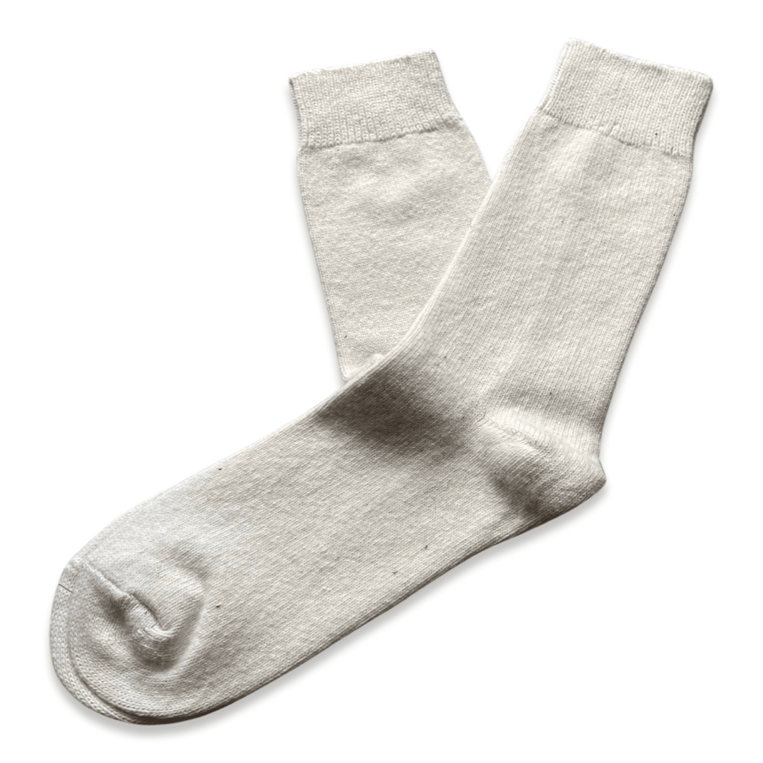 Endémique Studio The Wool Plain Pearl-Kadın Çorap