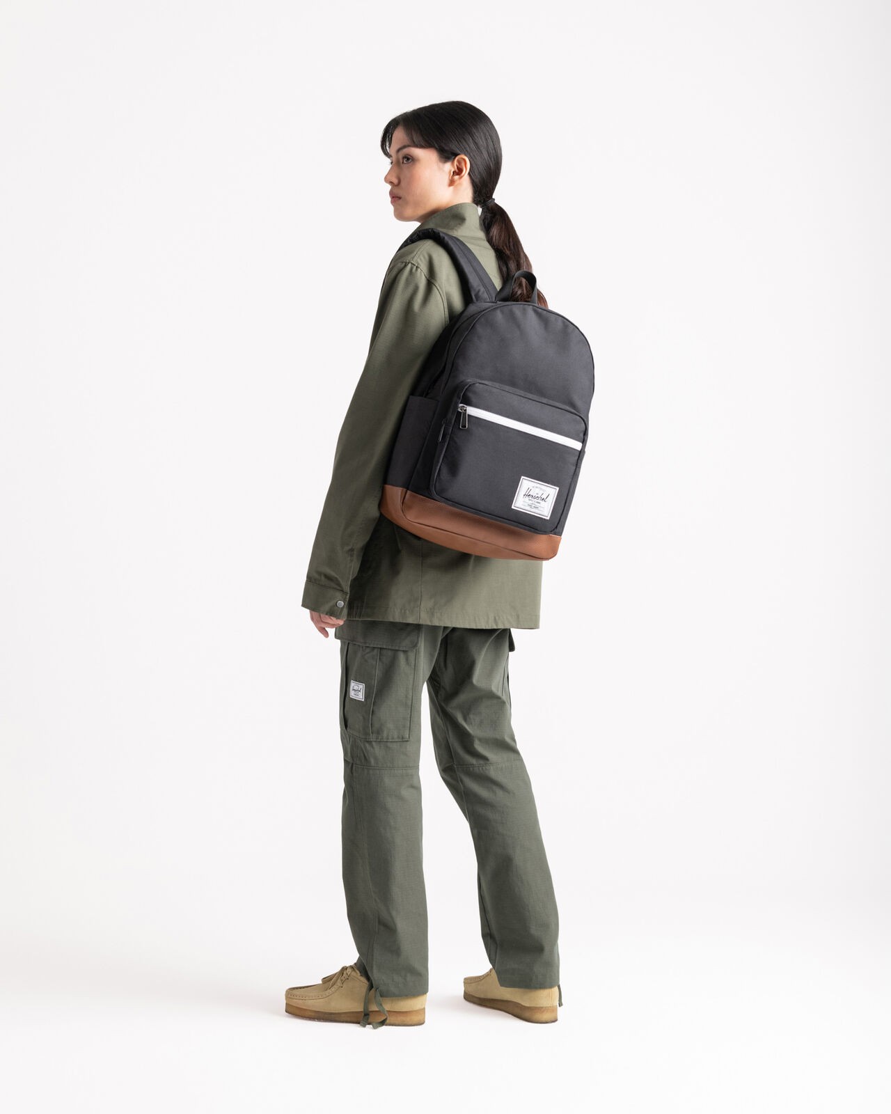 Herschel Supply Pop Quiz Backpack - Black/Tan Sırt Çantası