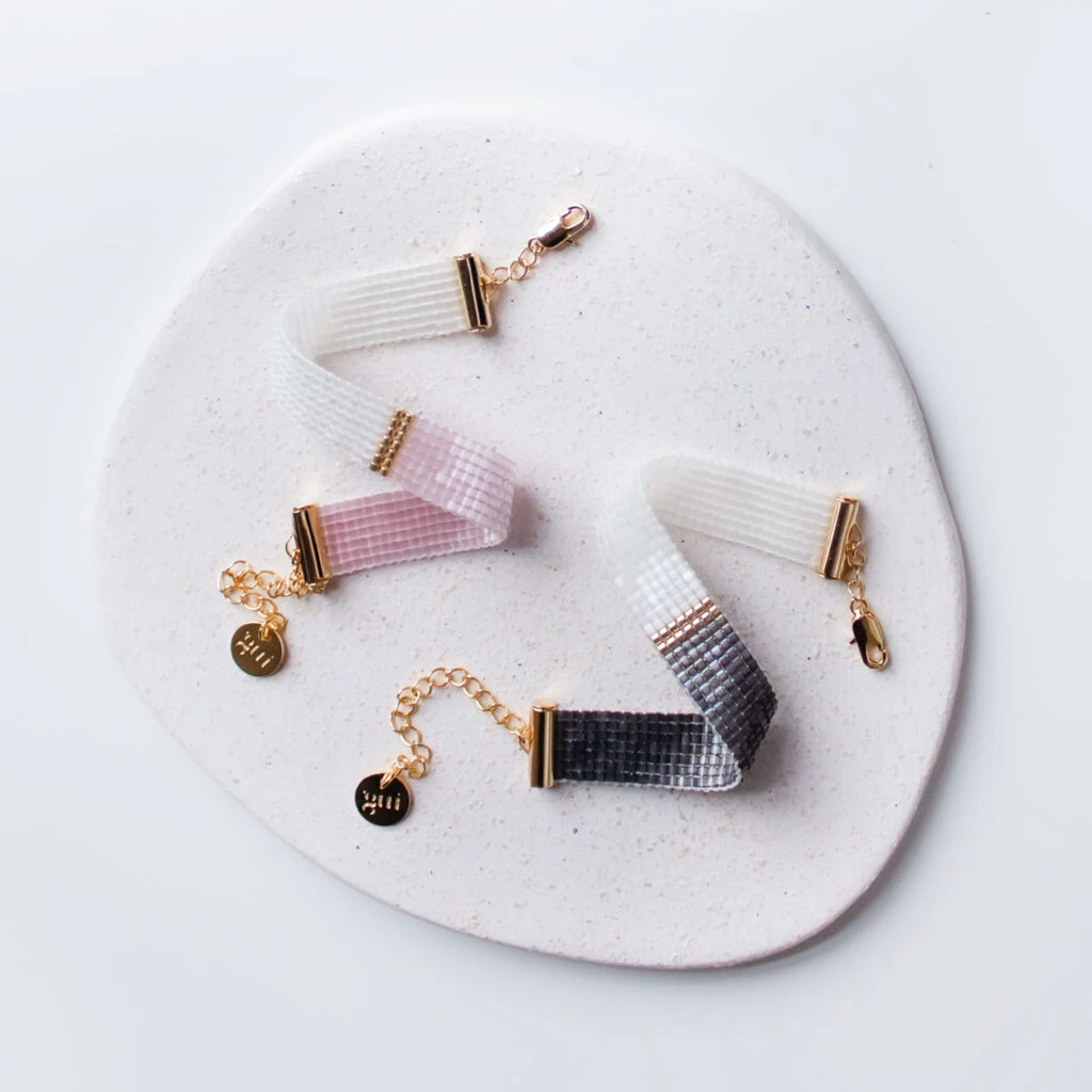 Gui Split Siyah-Beyaz Bileklik