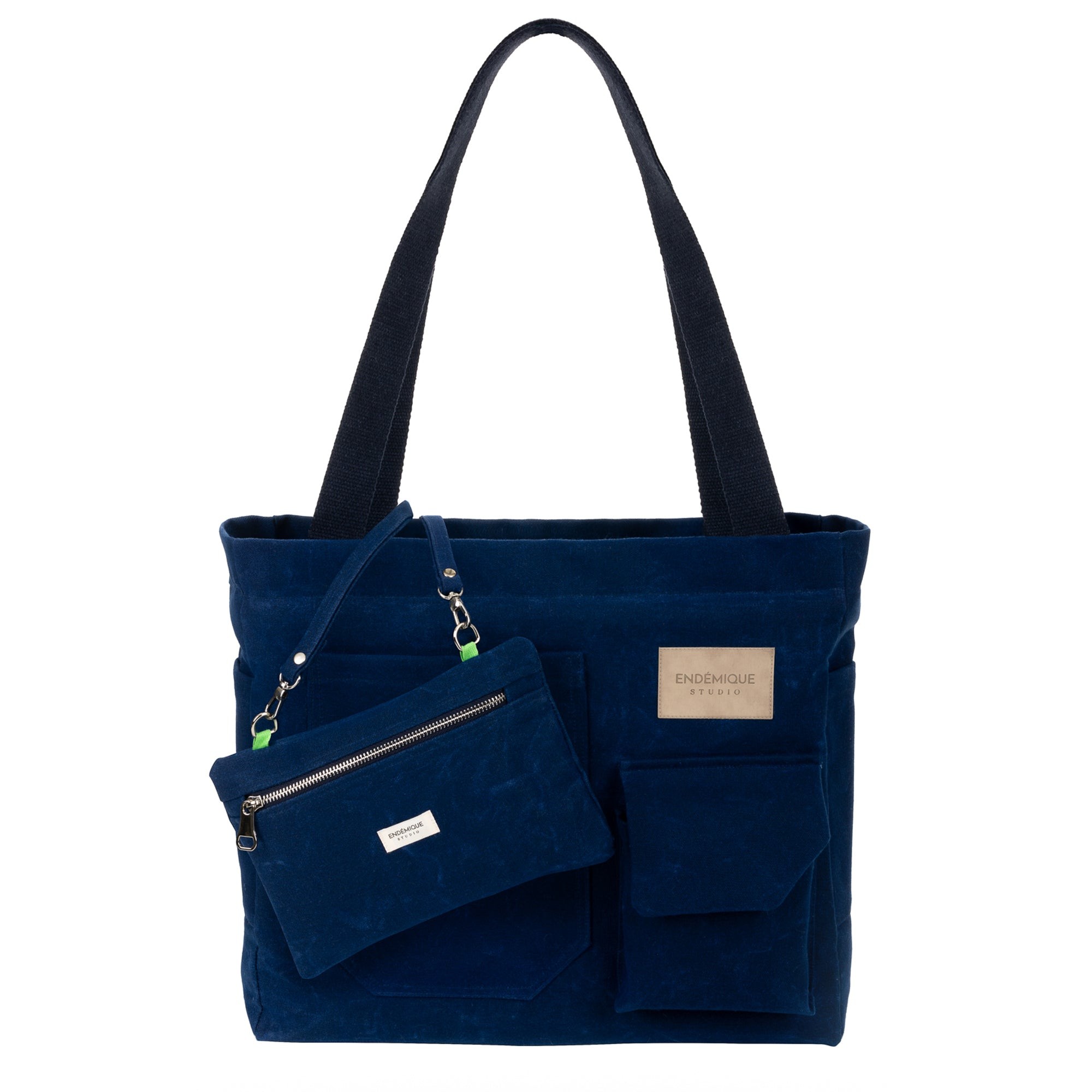 Endémique Studio La Lune Tote Bag Deep Blue