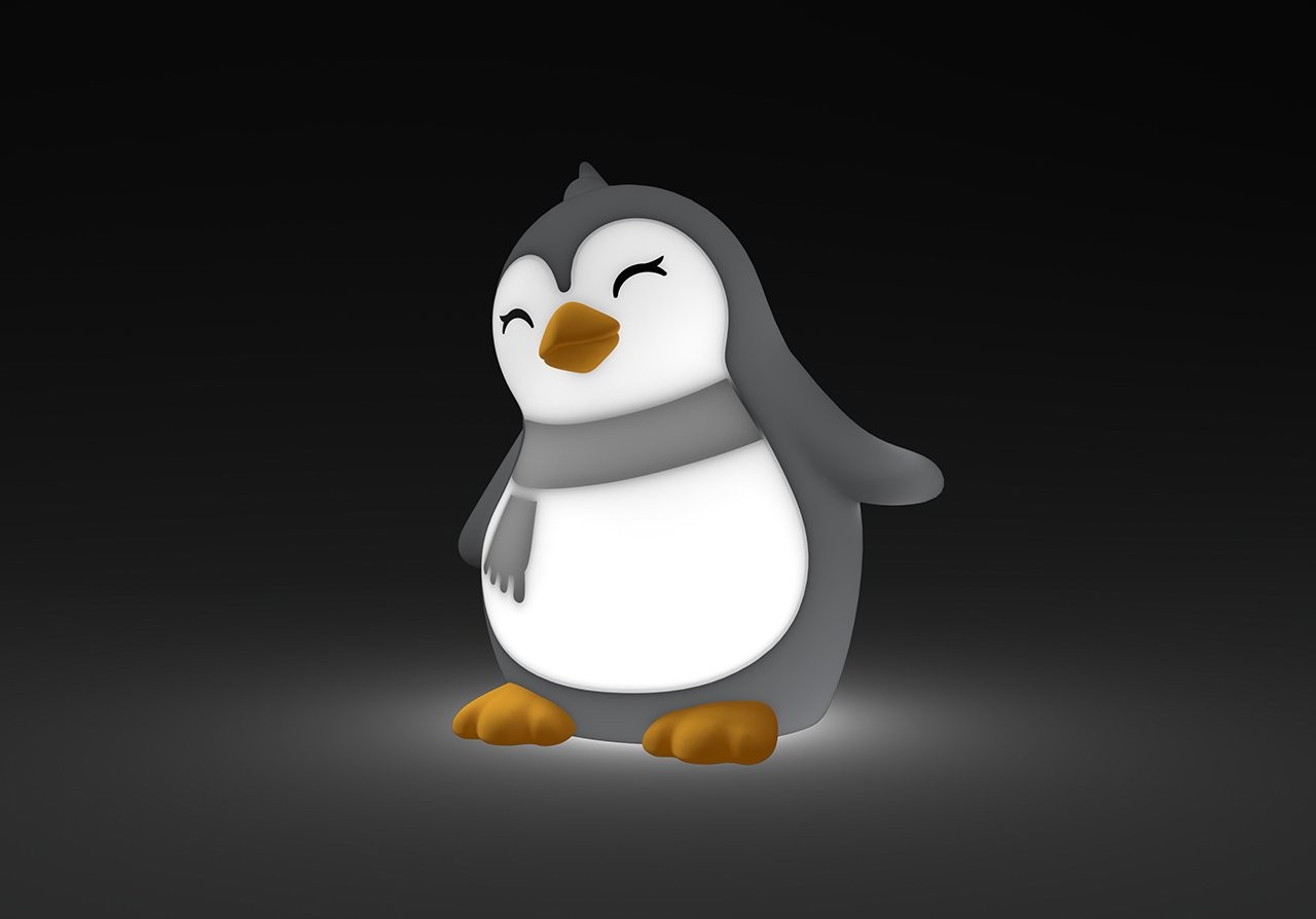Dhink Silikon Şarjlı Gece Lambası Penguen