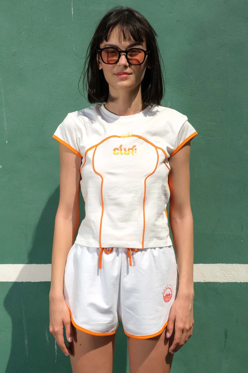 Cluf Golden Hours Kadın T-Shirt - Turuncu