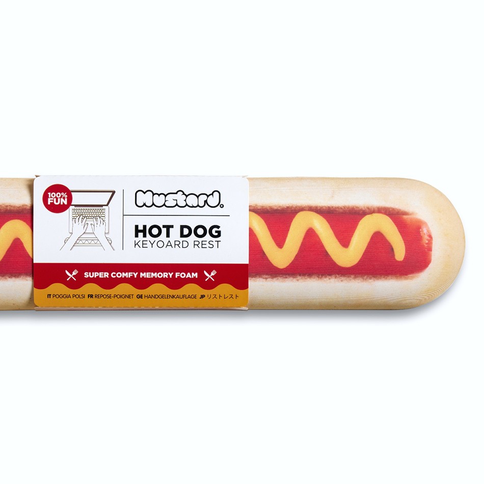 Mustard Hot Dog Silikon Klavye Desteği