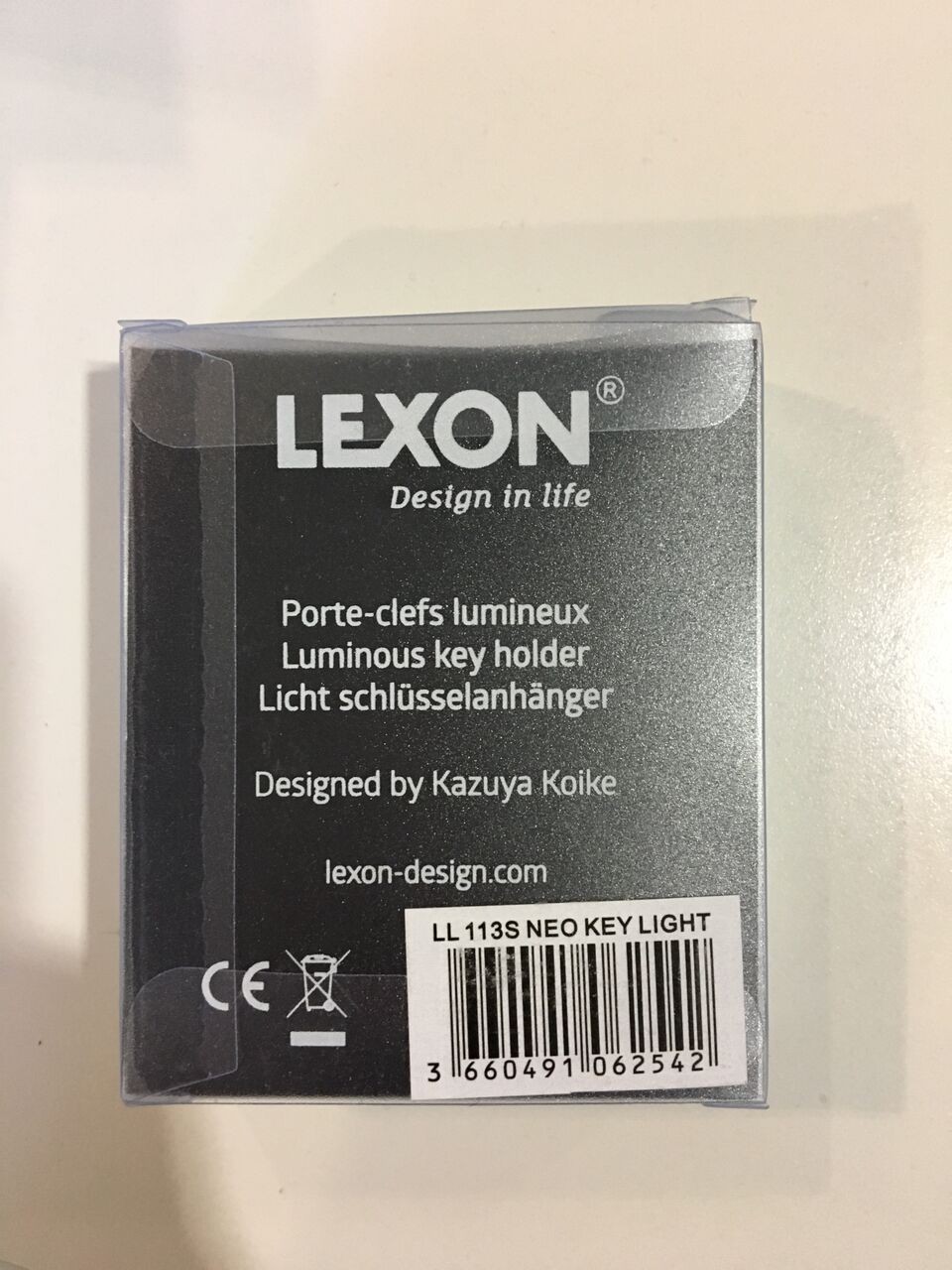 Lexon Neo Key Light Gümüş Anahtarlık