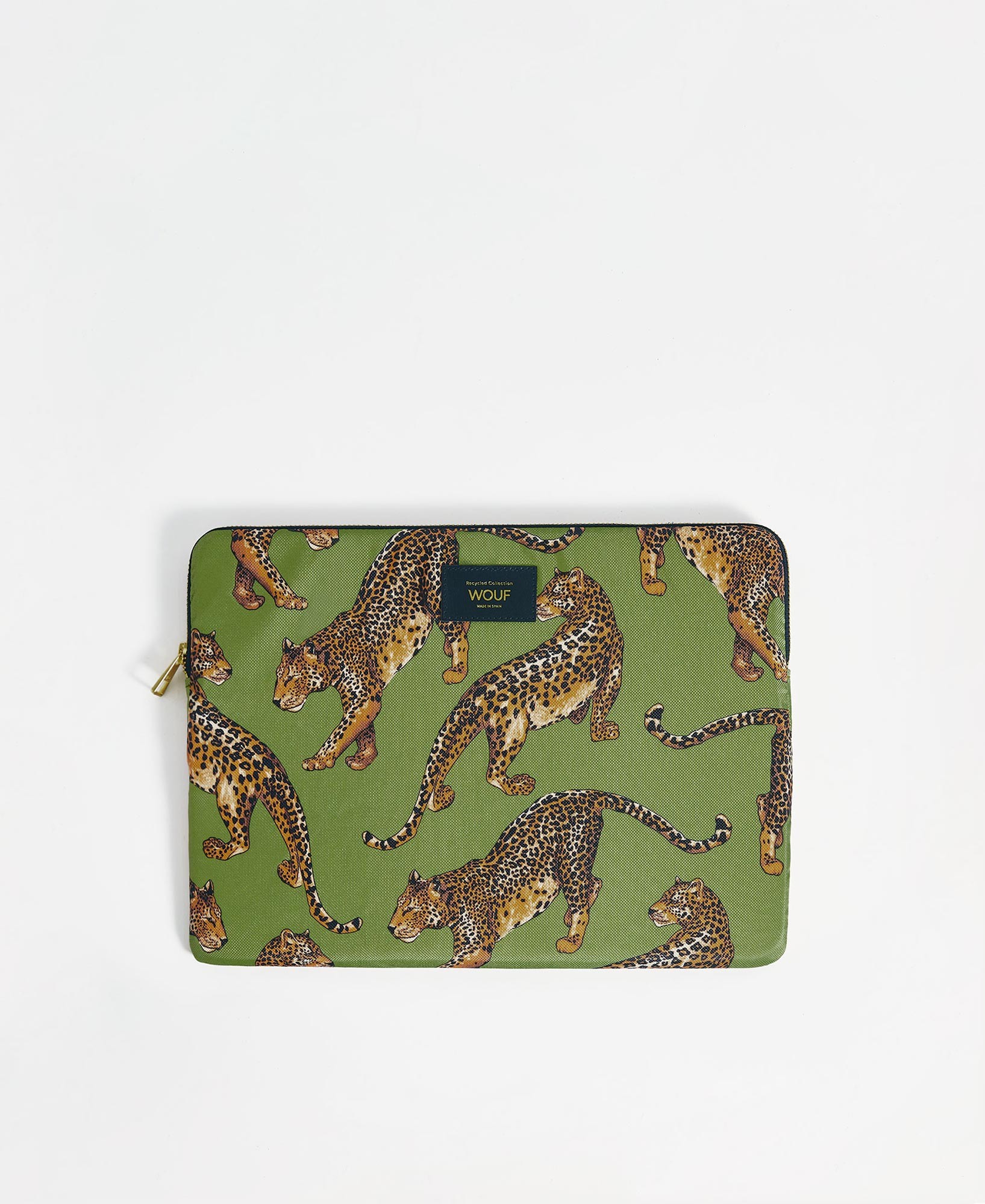 Wouf Olive Leopard Laptop Sleeve 13"&14" Laptop Çantası