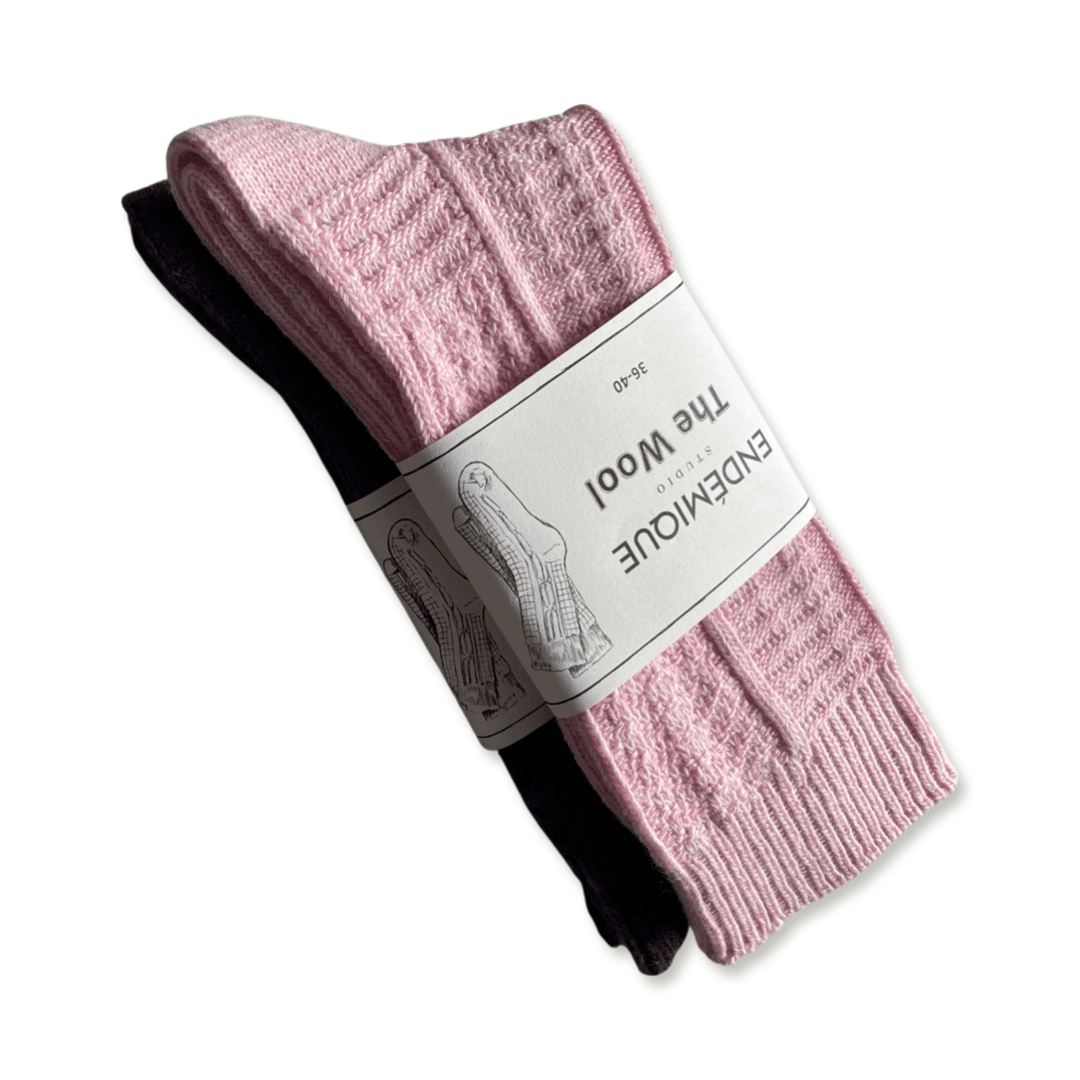 Endémique Studio The Wool Vl Blush-Kadın Çorap