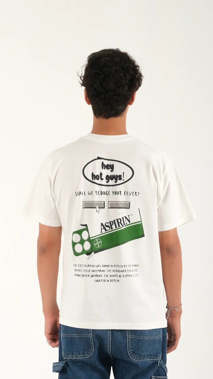 Flight Number Aspirin White T-shirt