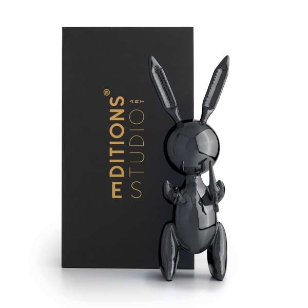 Jeff Koons Balloon Rabbit (XL) Graphite Black