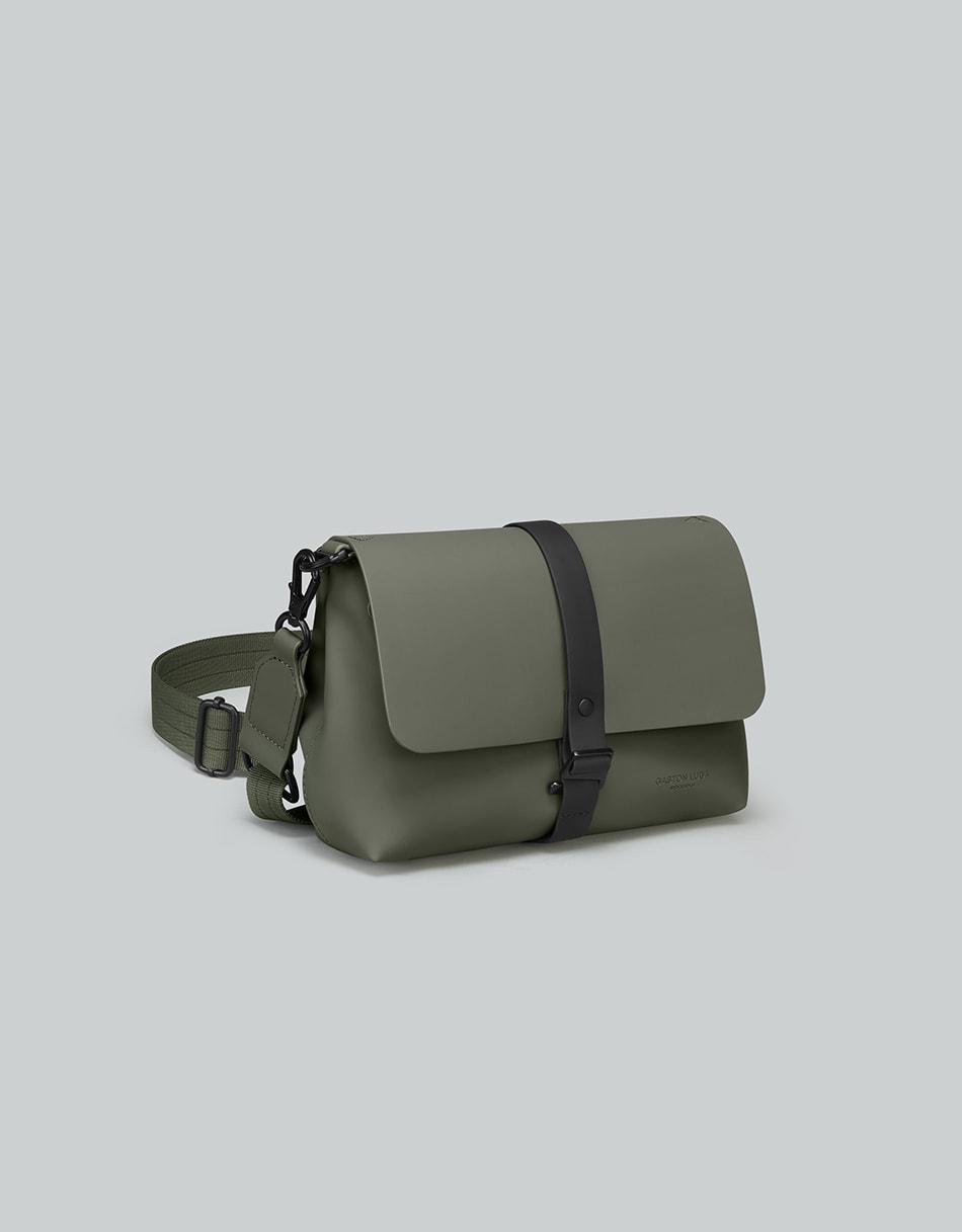 Gaston Luga Spläsh Crossbody Bag - Olive Çapraz Çanta