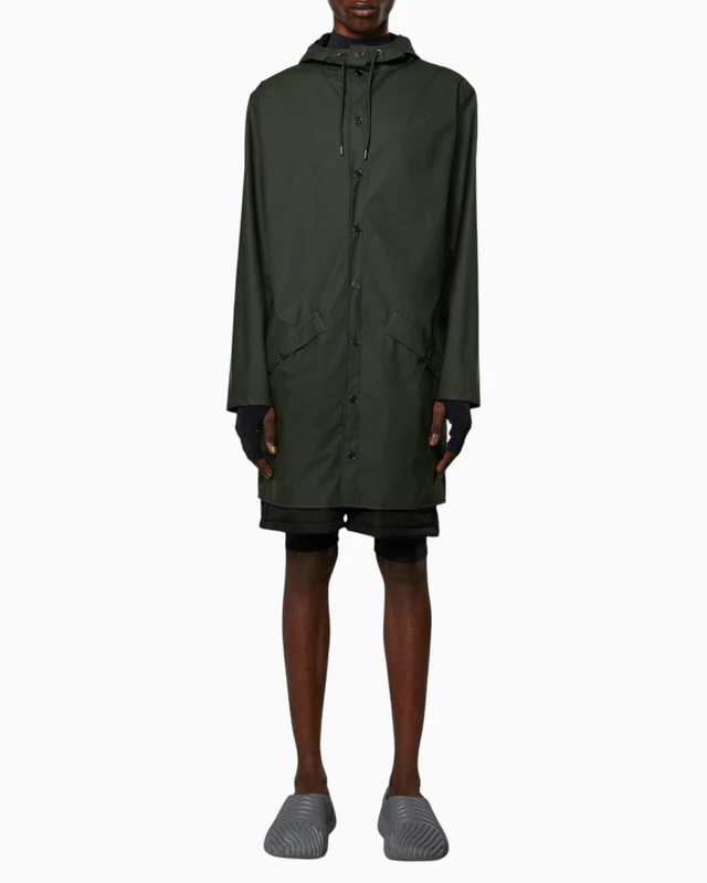 Rains Long Jacket Green Yağmurluk