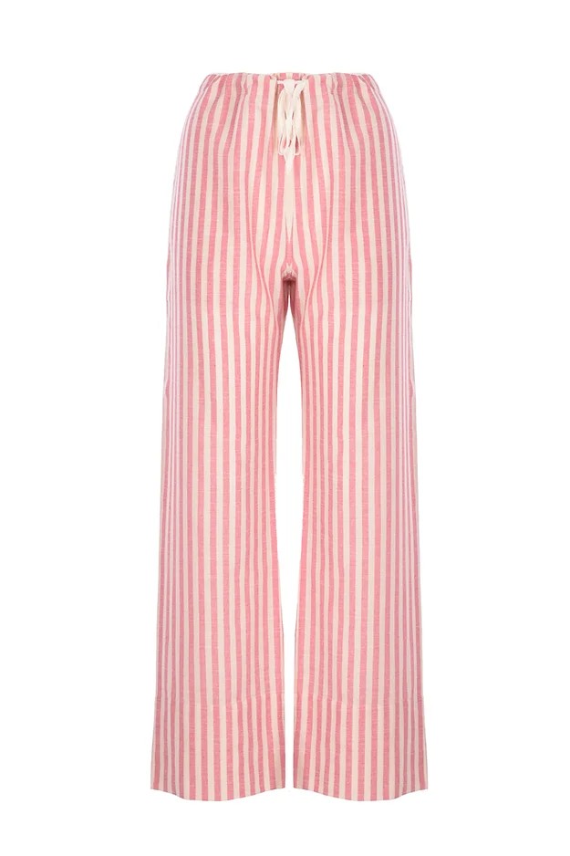 Soi The Label Eveyday Pink Stripe Pantolon - Pembe Çizgili