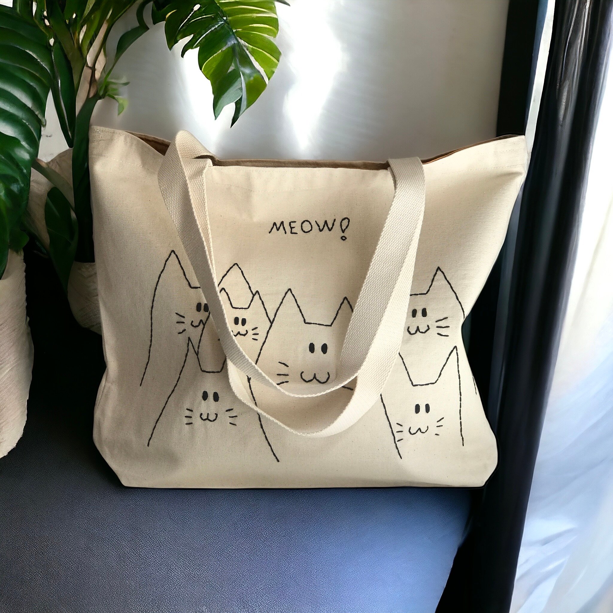 Bael İstanbul Meow Large Tote Bag Kol Çantası