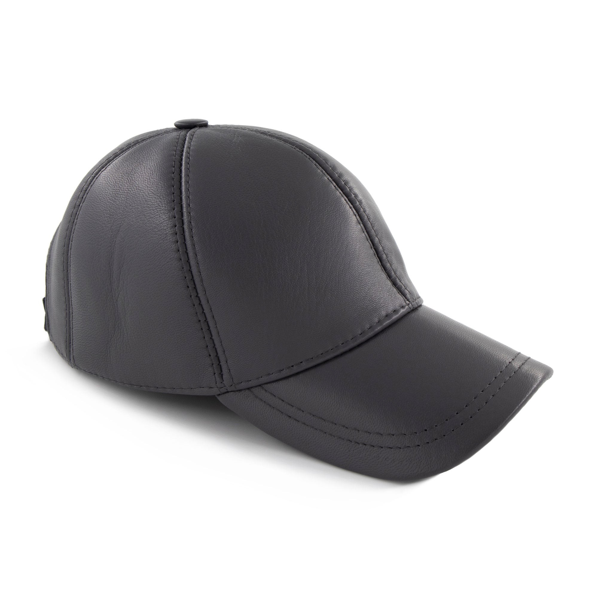 Michrame Base Leather Cap-Grey