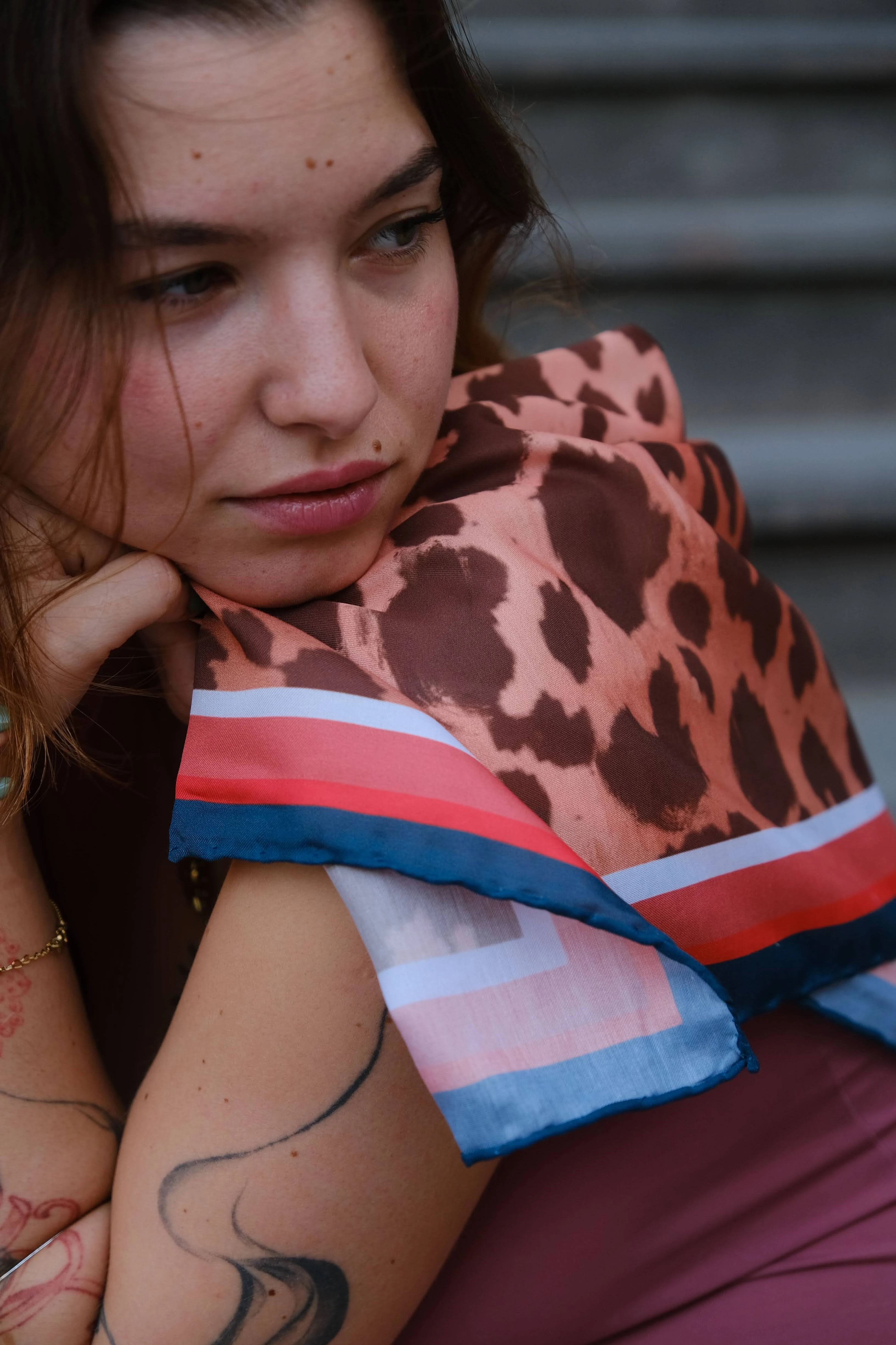 Less Atelier Leopard Fular 90x90