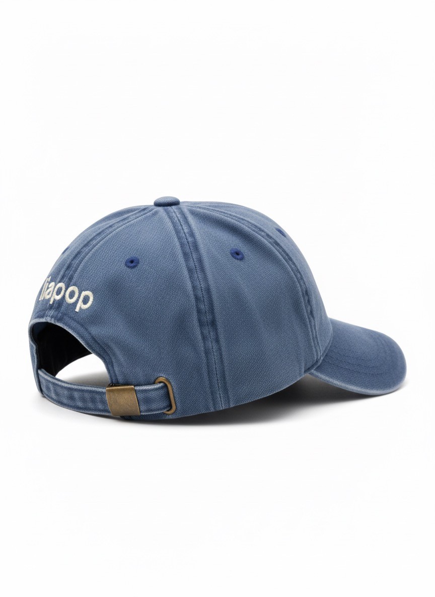 Liapop Lucky Person Energy Washed Blue Şapka