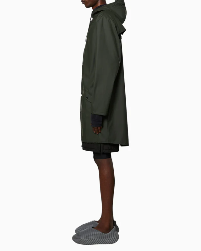 Rains Long Jacket Green Yağmurluk