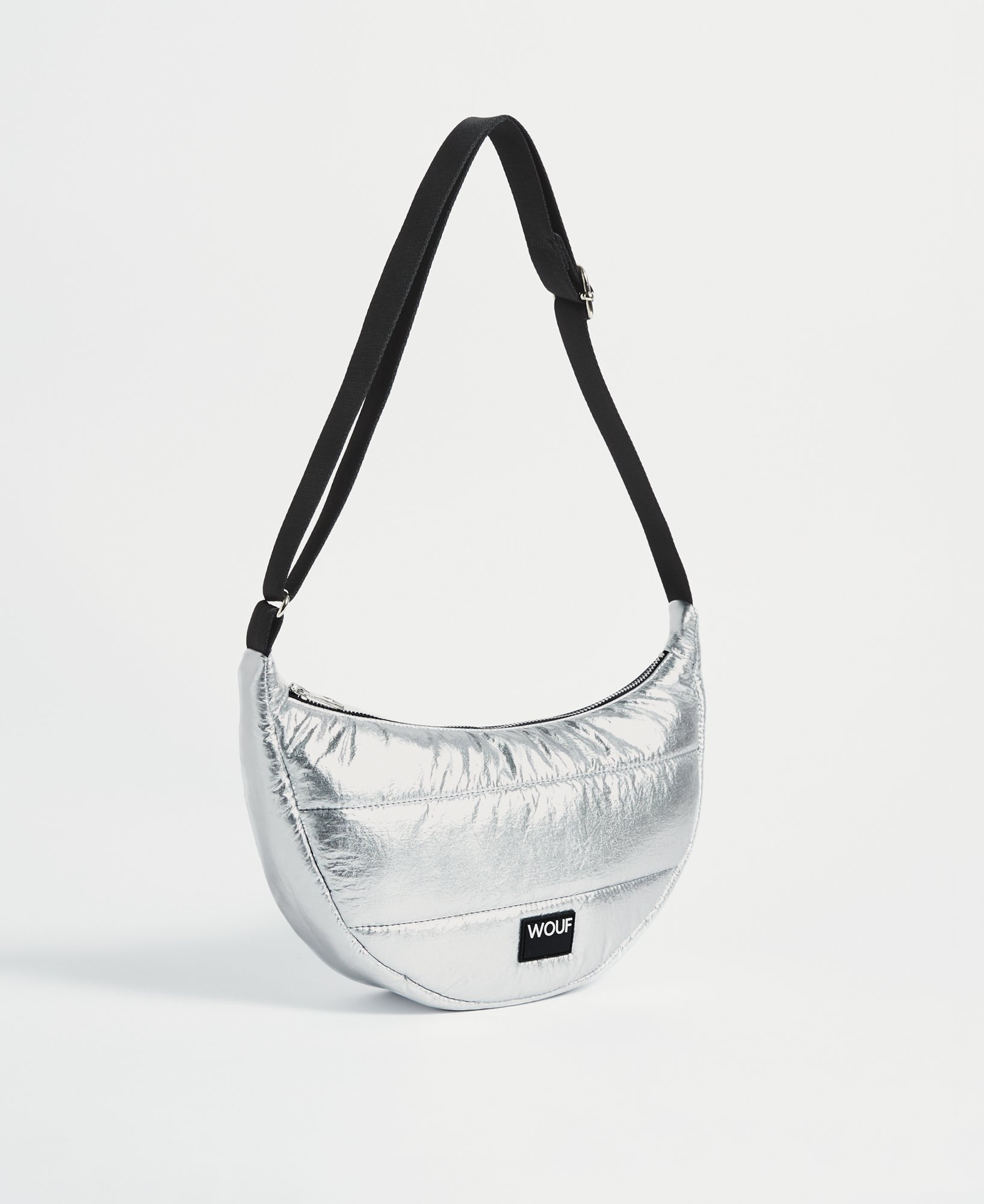 Wouf Silver Glossy Crossbody Bag Omuz Çantası