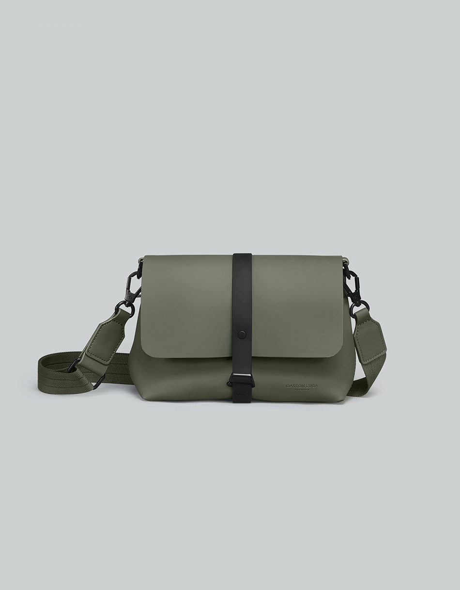 Gaston Luga Spläsh Crossbody Bag - Olive Çapraz Çanta