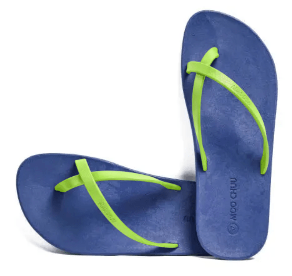 Moo Chuu Alpha Mavi / Lime Terlik