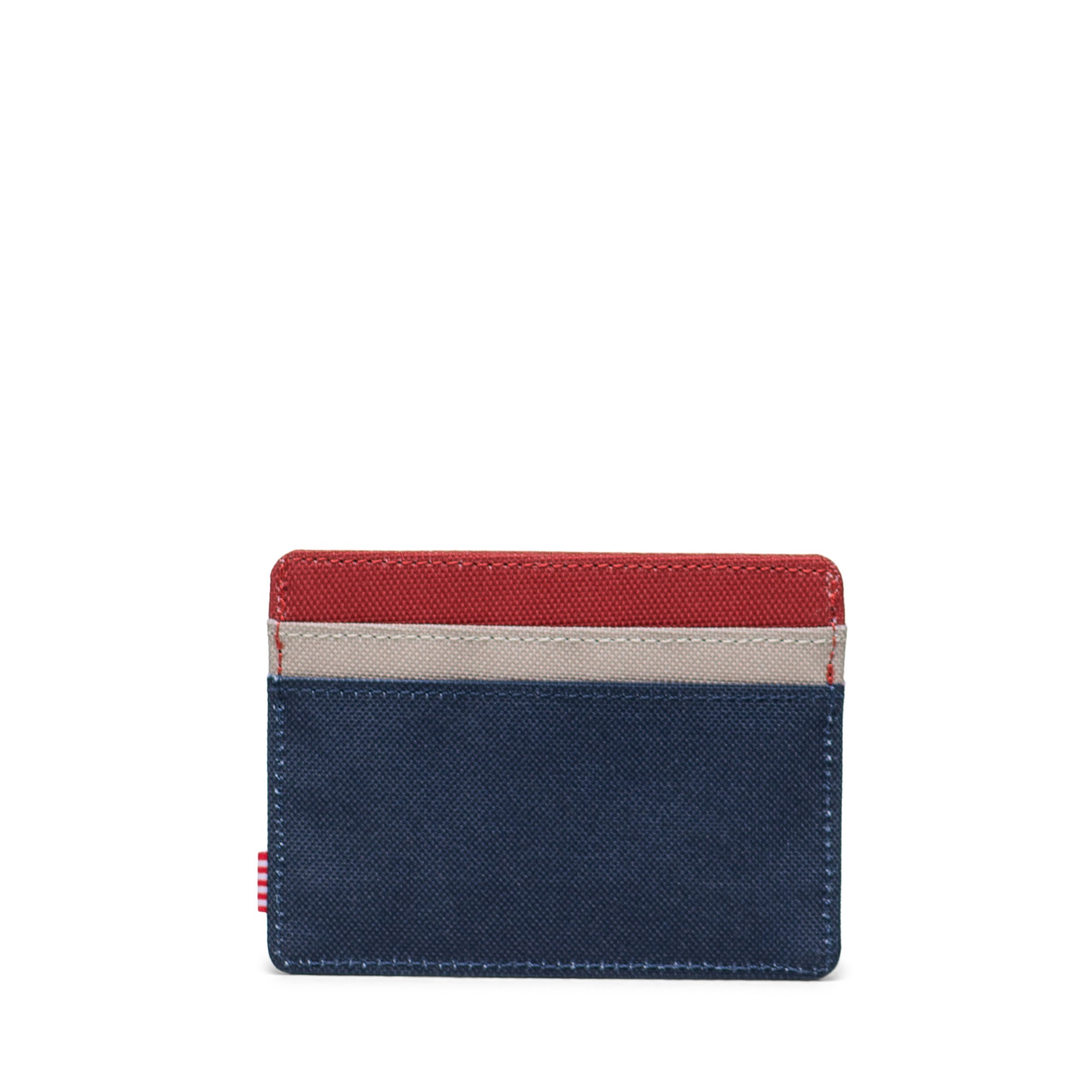 Herschel Charlie Cardholder Black Iris/Red Ochre/Twill Kartlık