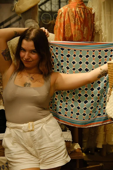 Less Atelier Caro Mint Fular 65x65