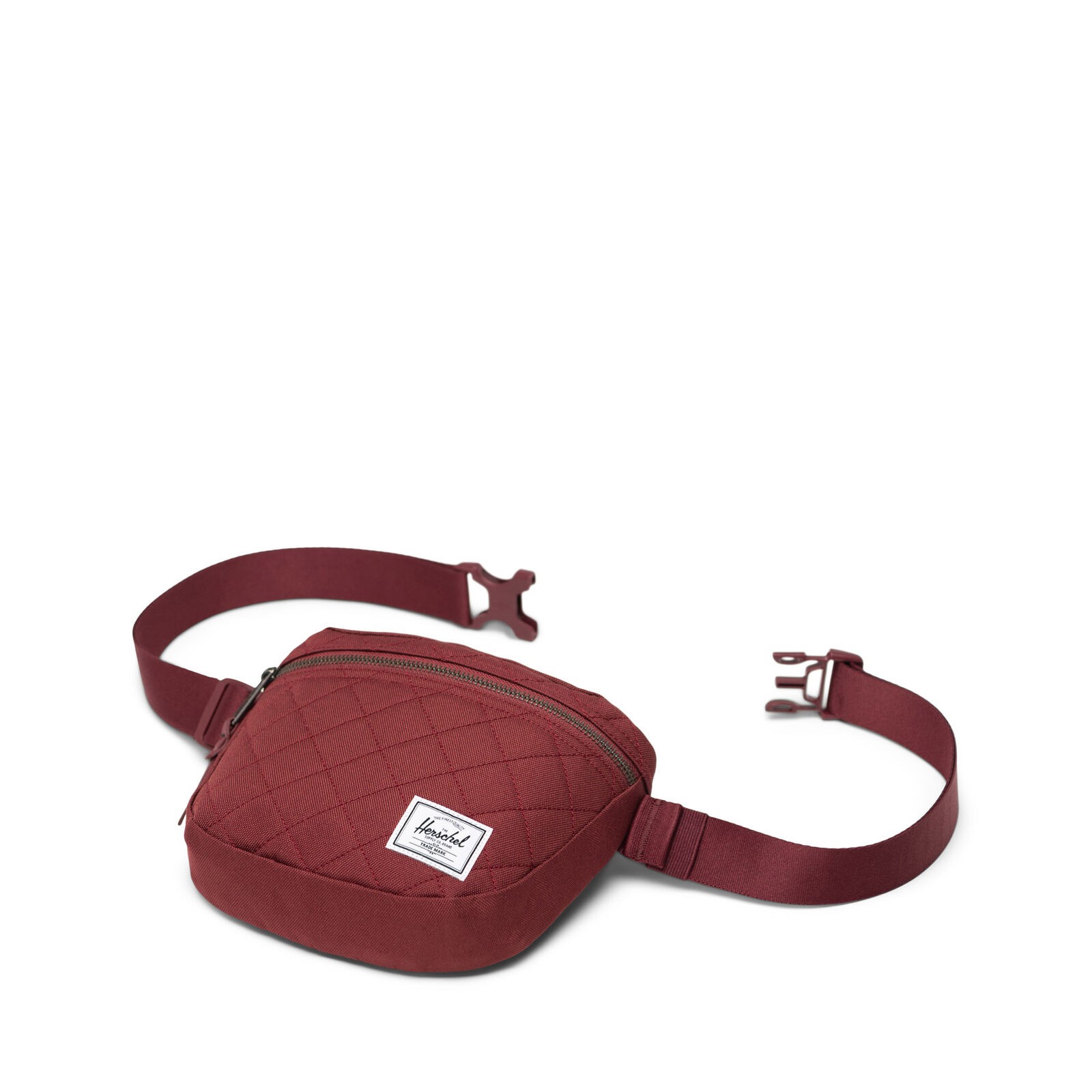 Herschel Settlement Hip Pack Oxblood Red Quilted Bel Çantası