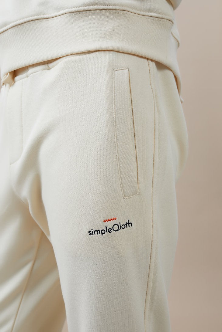 simple Qloth Sweatpants %100 Organic Cotton Butter