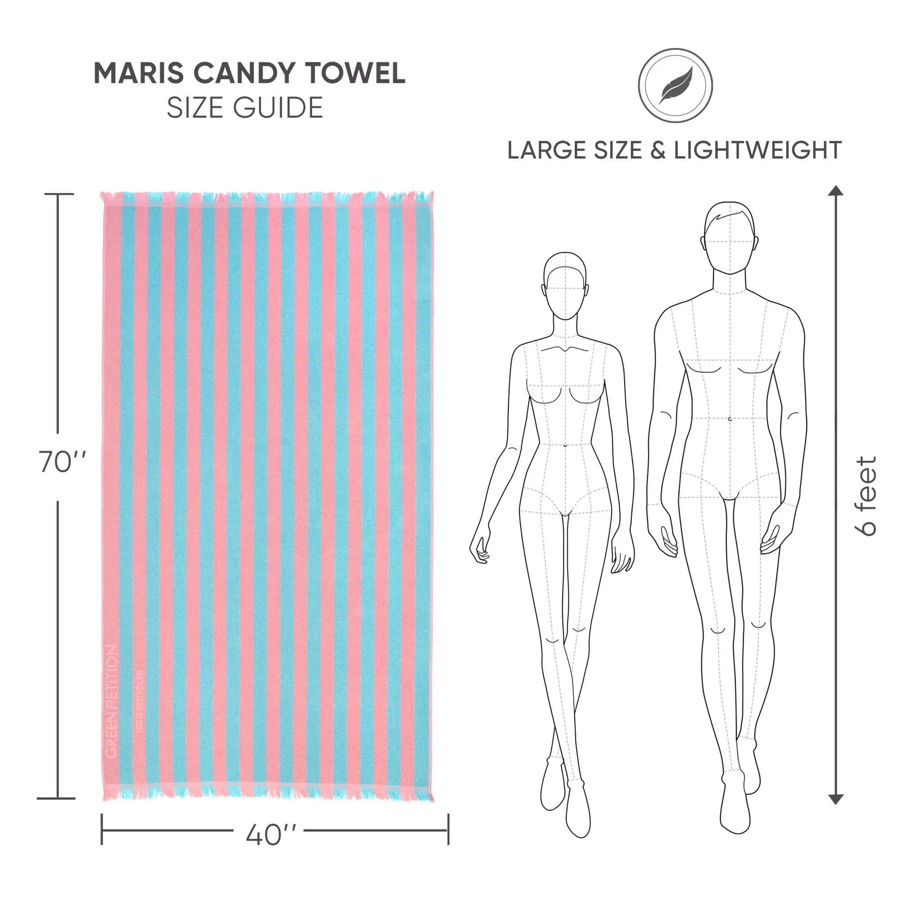 Green Petition Maris Candy Plaj Havlusu