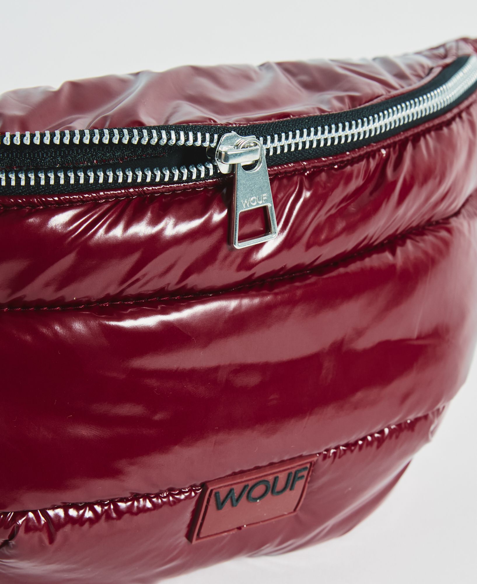 Wouf Burgundy Glossy Waistbag Bel Çantası