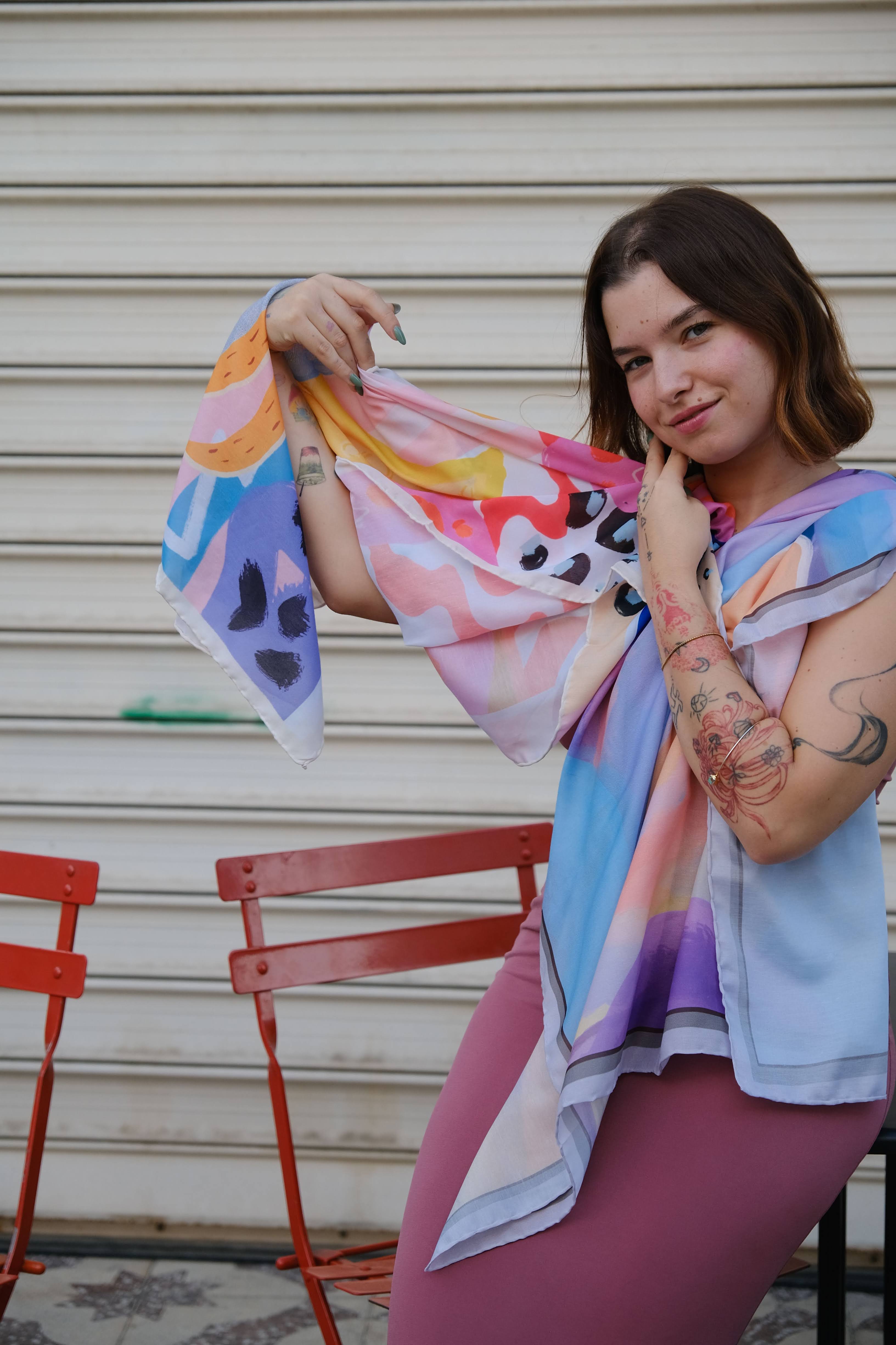 Less Atelier Fruit Mix Fular 90x90